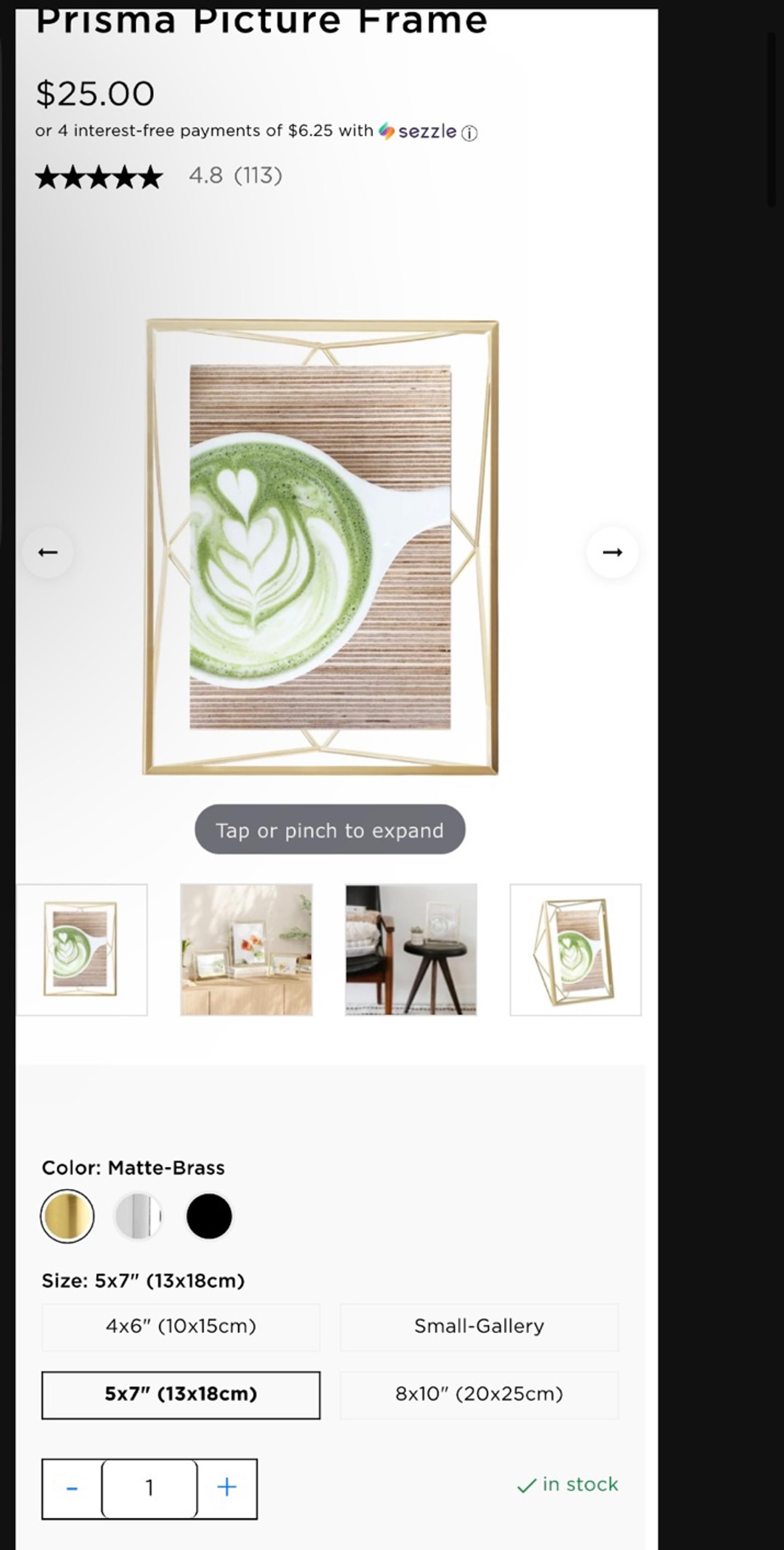 Umbra prisma picture frame