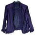 Vintage Y2K Lee Andersen Purple Ruffled Acetate Lightweight Evening Shrug/Bolero