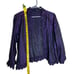 Vintage Y2K Lee Andersen Purple Ruffled Acetate Lightweight Evening Shrug/Bolero