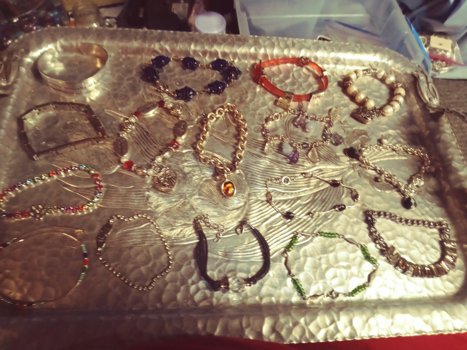 Vintage Assorted Silver Bracelets Untested Different Collectible Styles 16