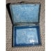 VINTAGE CHINESE STAMPED FLORAL CLOISONNE ENAMEL BRASS TRINKET PILL BOX
