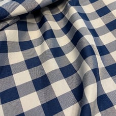 Navy/White Gingham Round Tablecloths New