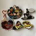 Batfam pins and keychain charm lot