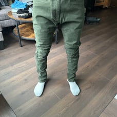 Green Slim Pants