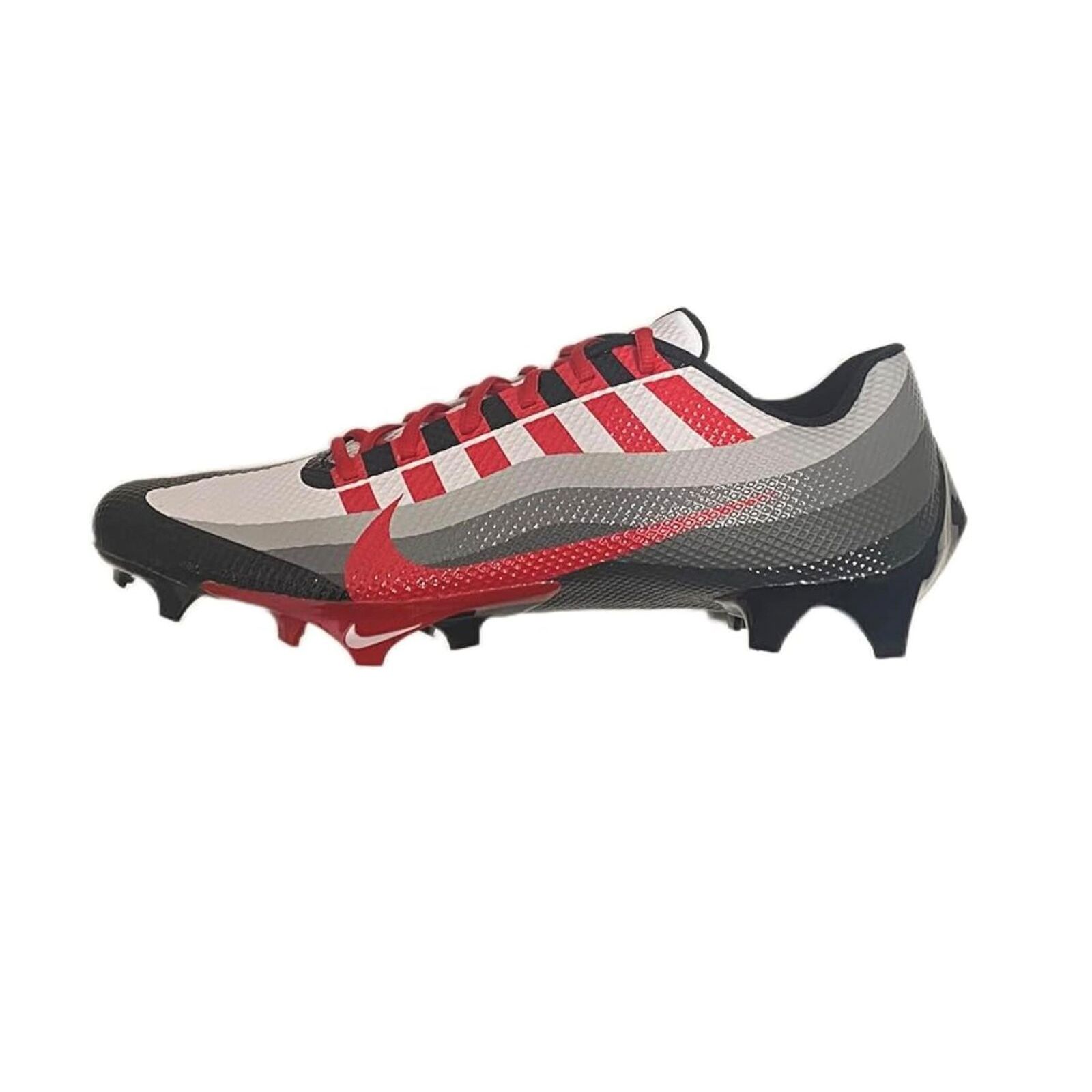 Nike Vapor Edge Speed 360 CV6349-010 White-Grey-Red Men's Football Cleats 13 US