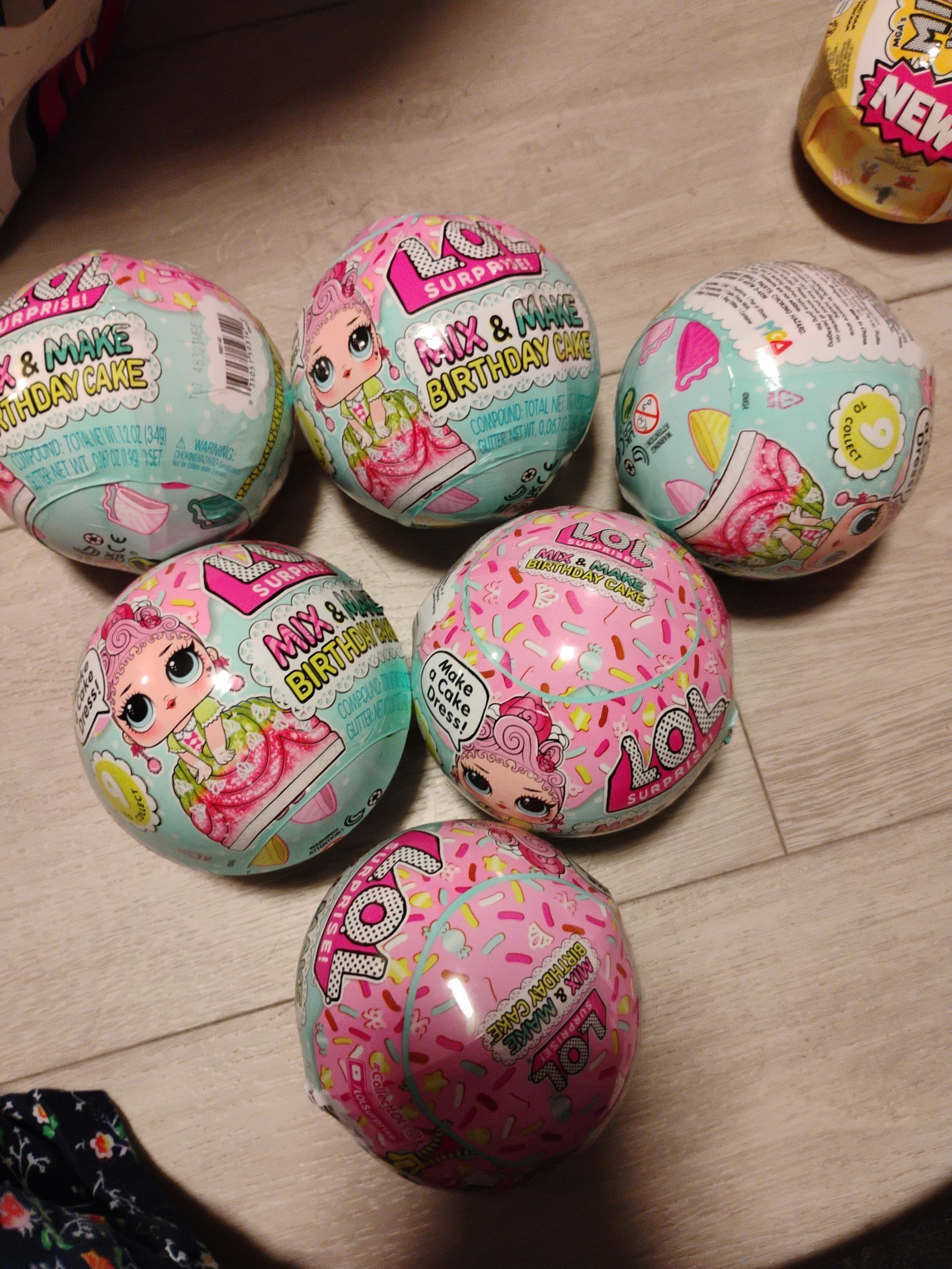 LOL surprise mix and make birthday cake balls