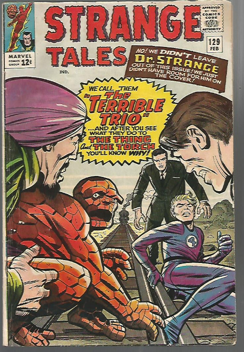 Doctor Strange n STRANGE TALES #129 STEVE DITKO ART Dr. Strange Human TorchThing