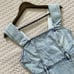 NWOT ALICE + OLIVIA JEANS Gorgeous Pleated-Strap Mini Denim Dress Size 4