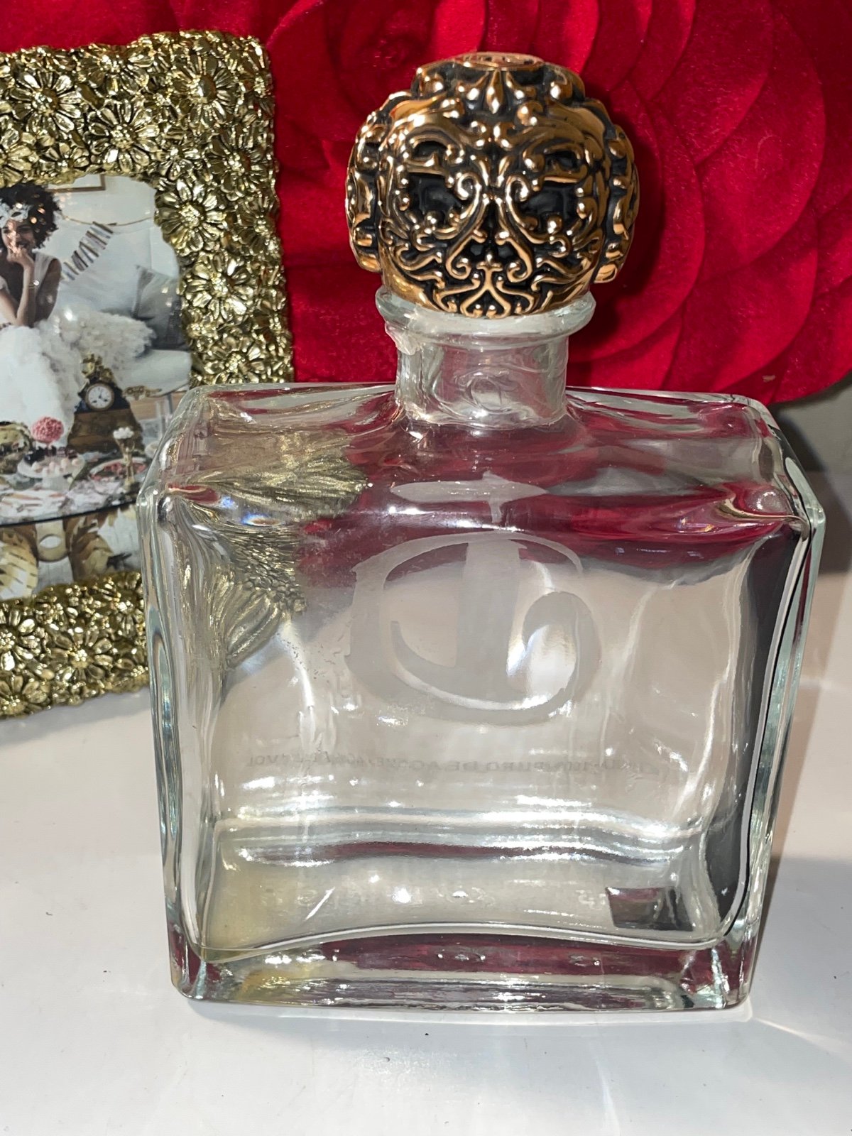 Empty bottle Luxury Tequila DELEON Chrome Hearts Bill Wall Leather