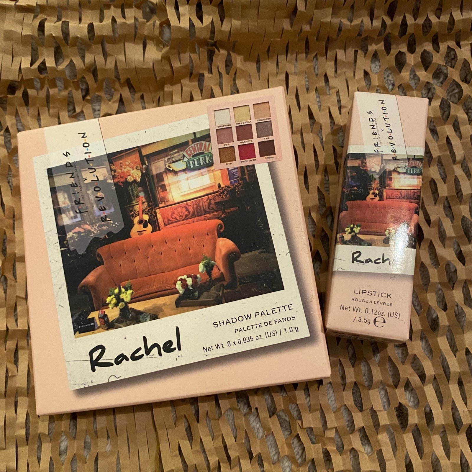 Revolution Friends Rachel Eyeshadow Palette and Lipstick