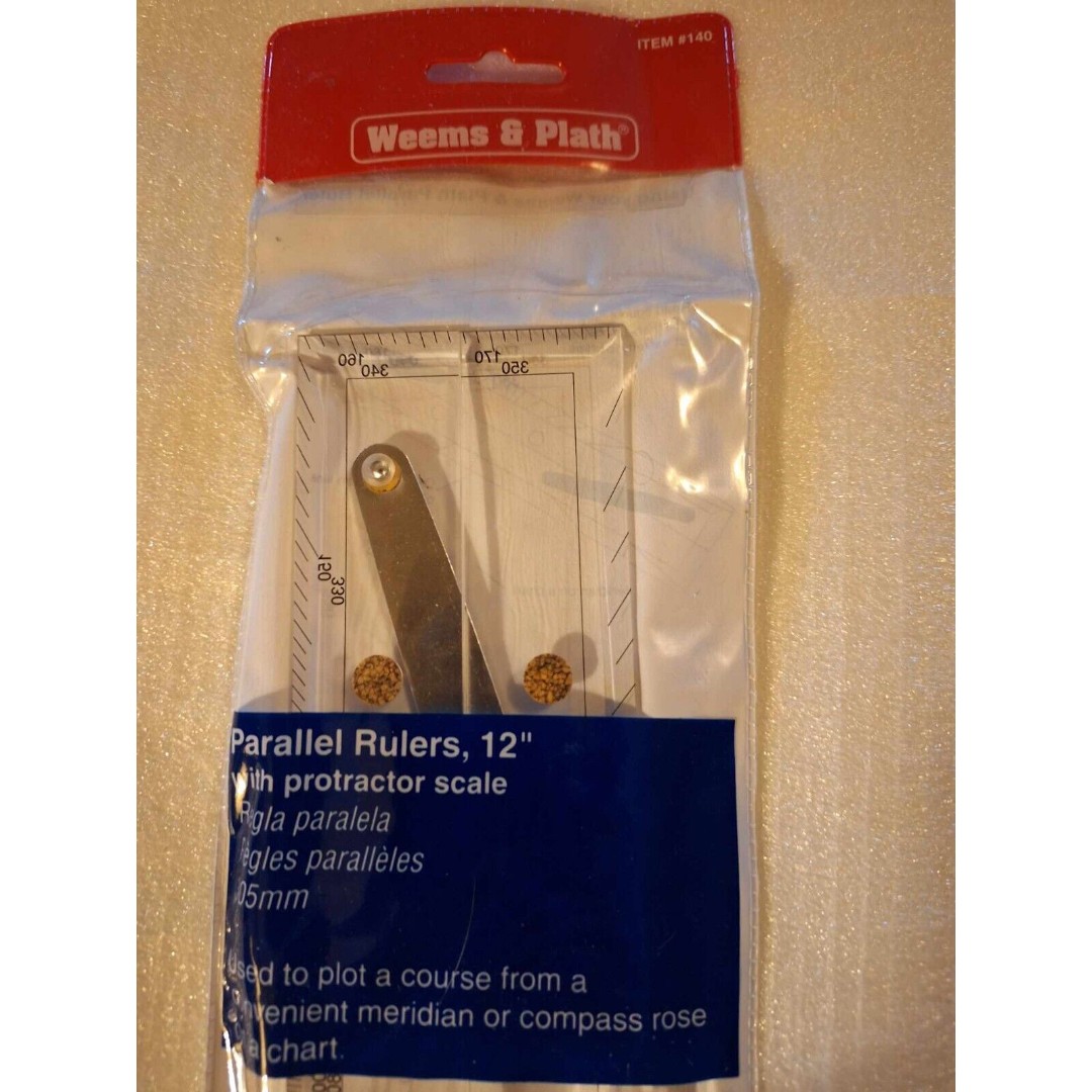 WEEMS & PLATH 12 Parallel Ruler #140 with Brushed Aluminum Arms