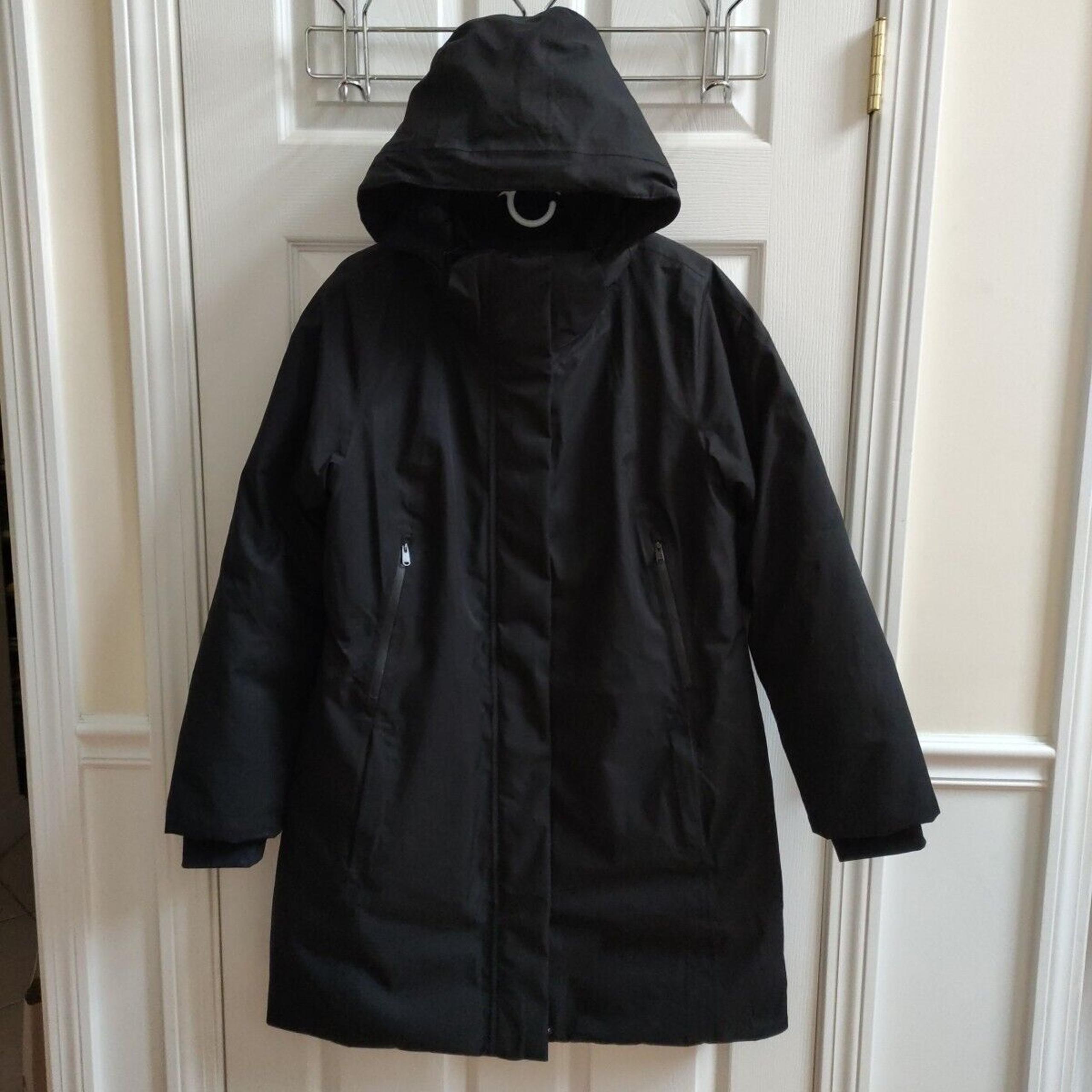 Athleta Outbound Parka Women's L Black Down Down Puffer