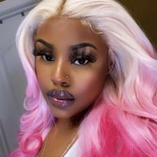 Human Hair lace front wigs blended