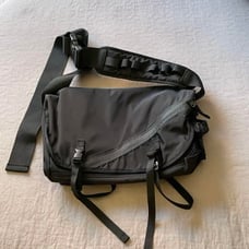 Rauco House Black Nylon Messenger Bag