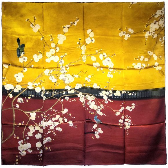 NWT Genuine 100% Mulberry Silk Satin Scarf 41 x41 Large Square Shawl 5930
