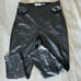 A&F Ankle Straight Ultra High Leather Pants 14/32