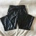 A&F Ankle Straight Ultra High Leather Pants 14/32