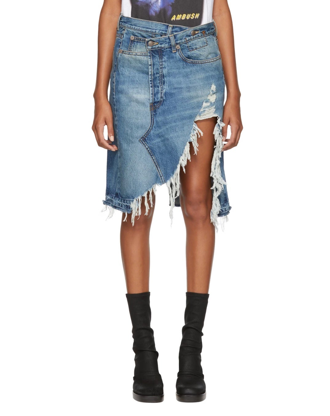 R13 Blue Denim Norbury Skirt size 24