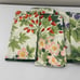 Vintage Cloth Fruit Printed Summer Tablecloth & Set of 8 Napkins