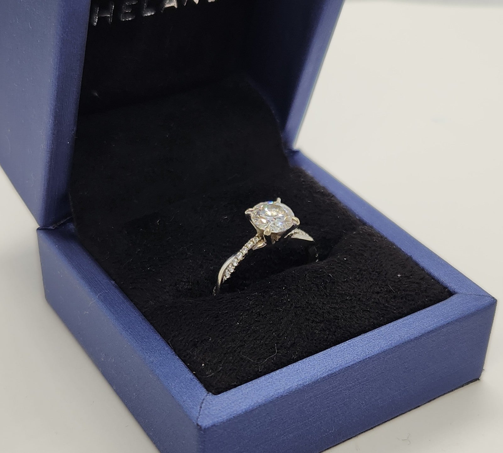 Moisenite 14k white gold 1CT Engagement Ring