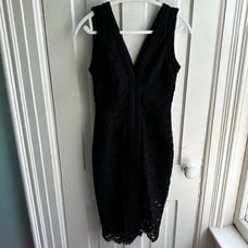 Bardot Halter Lace Dress Black NWT