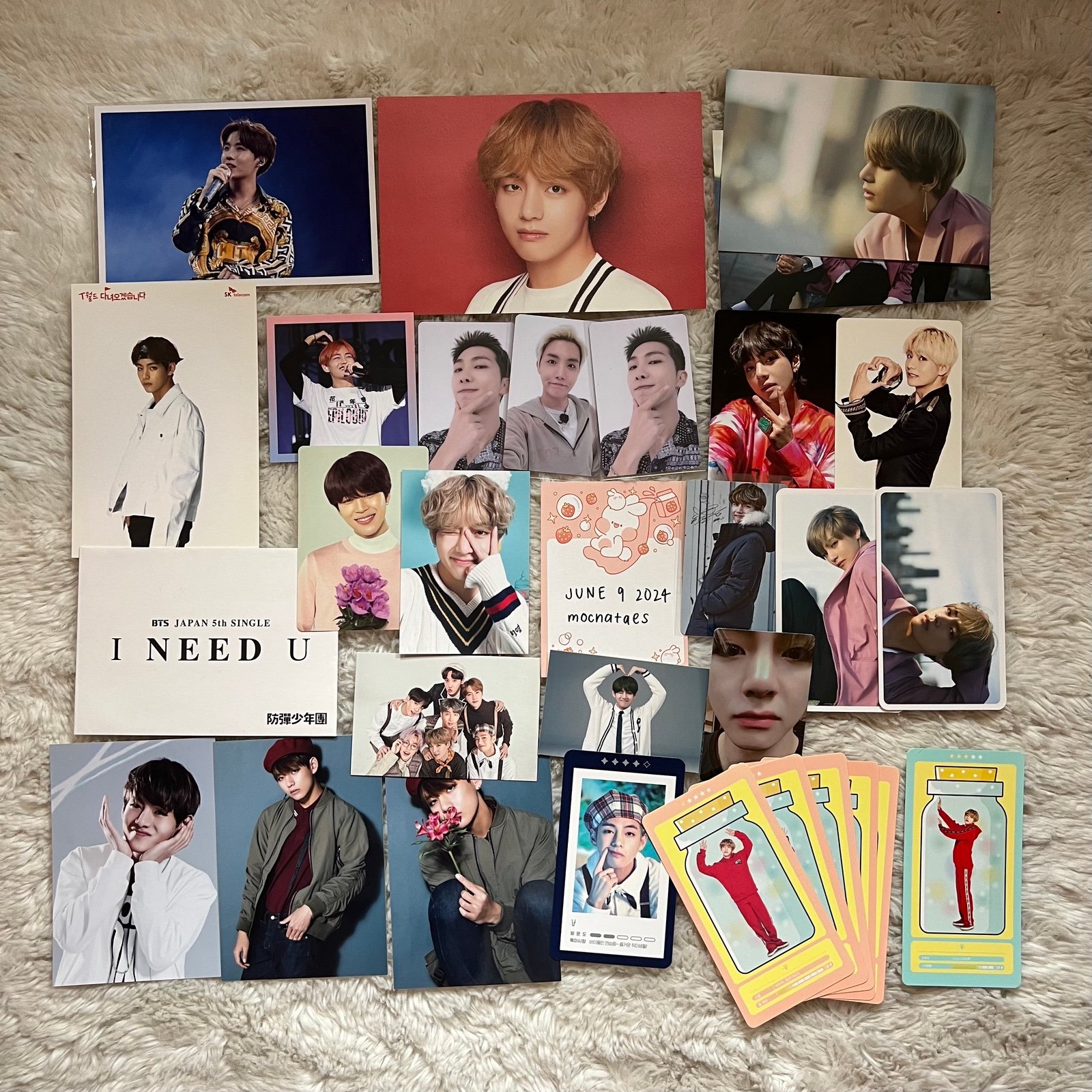 taehyung namjoon hoseok photocards