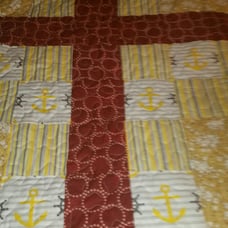 Handmade quilt and matching pillow case
