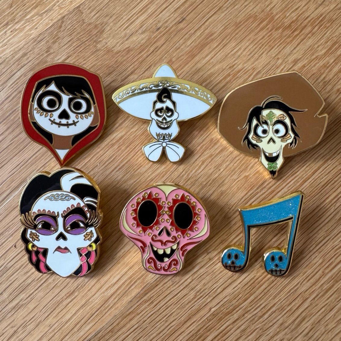 Disney Loungefly Pixar Coco Blind Box Mystery Pin Complete Set with Chaser