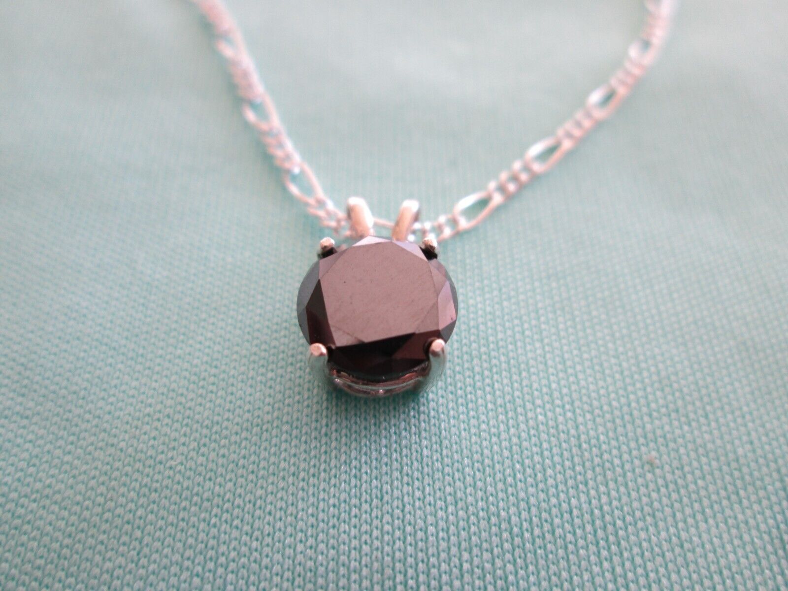2.01ct 100% REAL NATURAL BLACK DIAMOND NECKLACE,CERTI FICATE,FREE DIAMOND TESTER