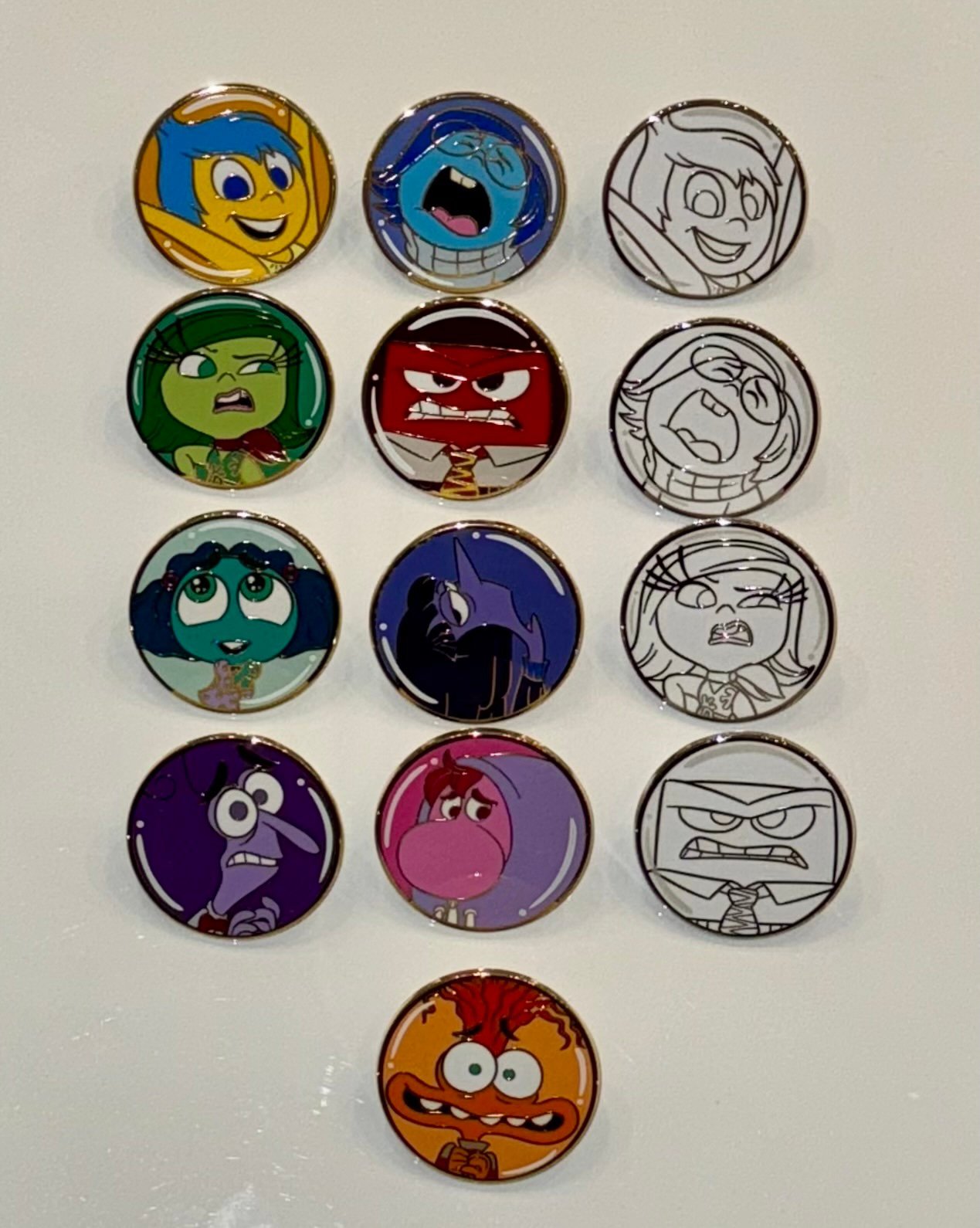 FiGPiN Mini Inside Out 2 Complete Set of 13 Hyper Rare All Locked