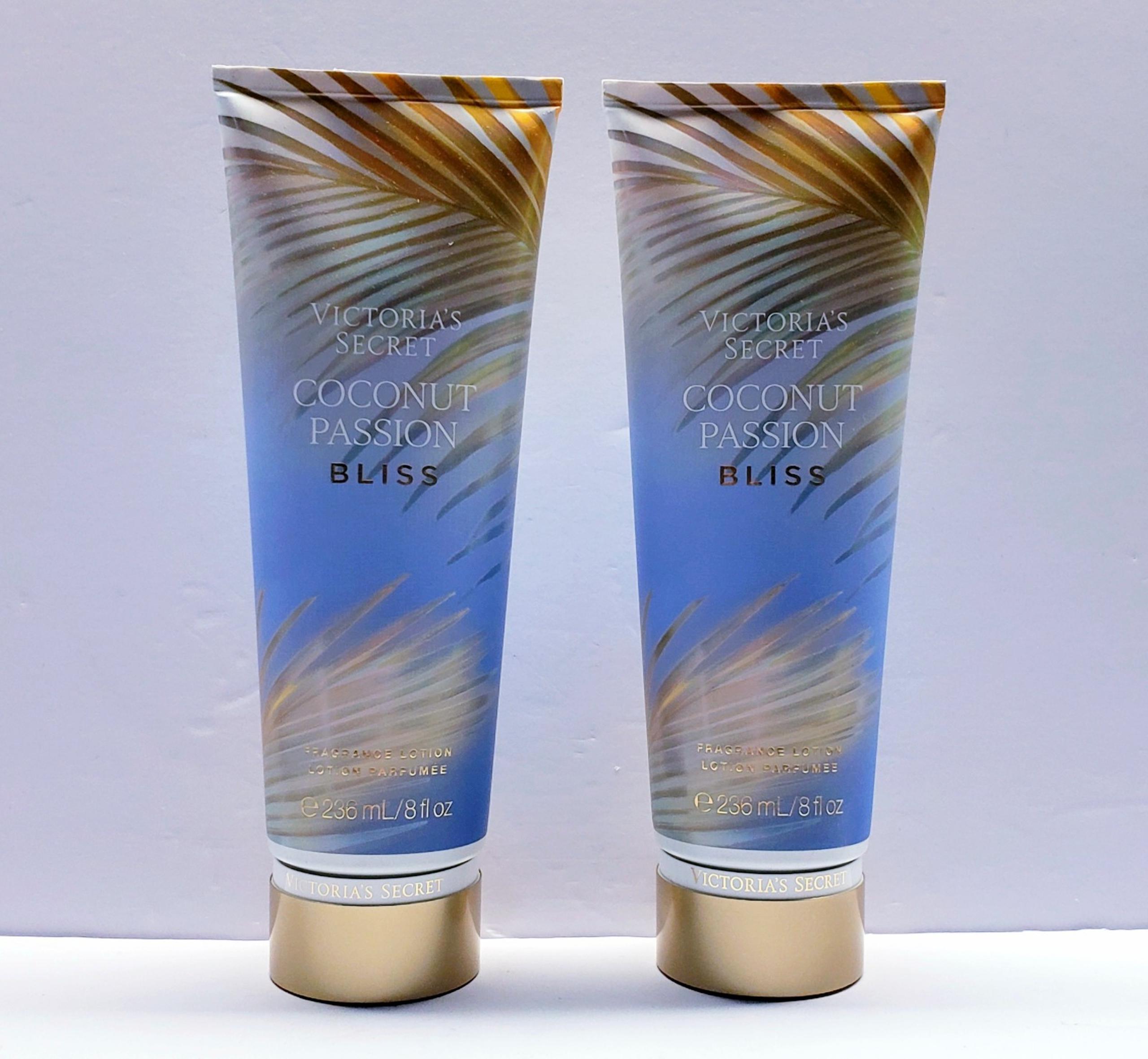 Victoria's Secret COCONUT PASSION BLISS Fragrance Lotion, 8 fl oz (2 packs)