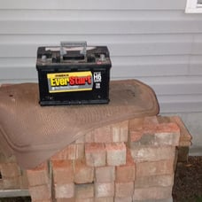 Top post battery