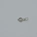 14k Gold Pendant with Stone Motif toch w