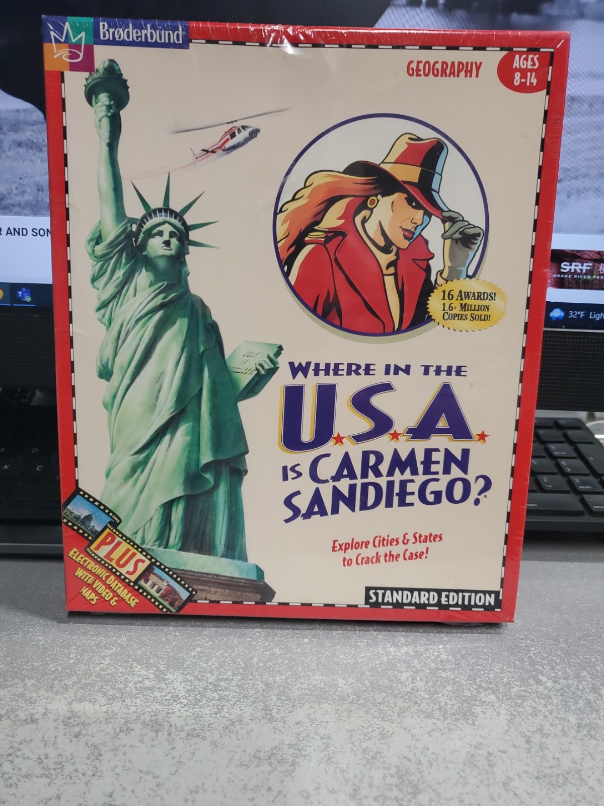NEW SEALED 1996 Where In The U.S.A Is Carmen Sandiego vintage PC video game