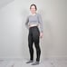 Performance Black Fleece Lined Bike Cycle Ski Active Tights Pants Womens Small