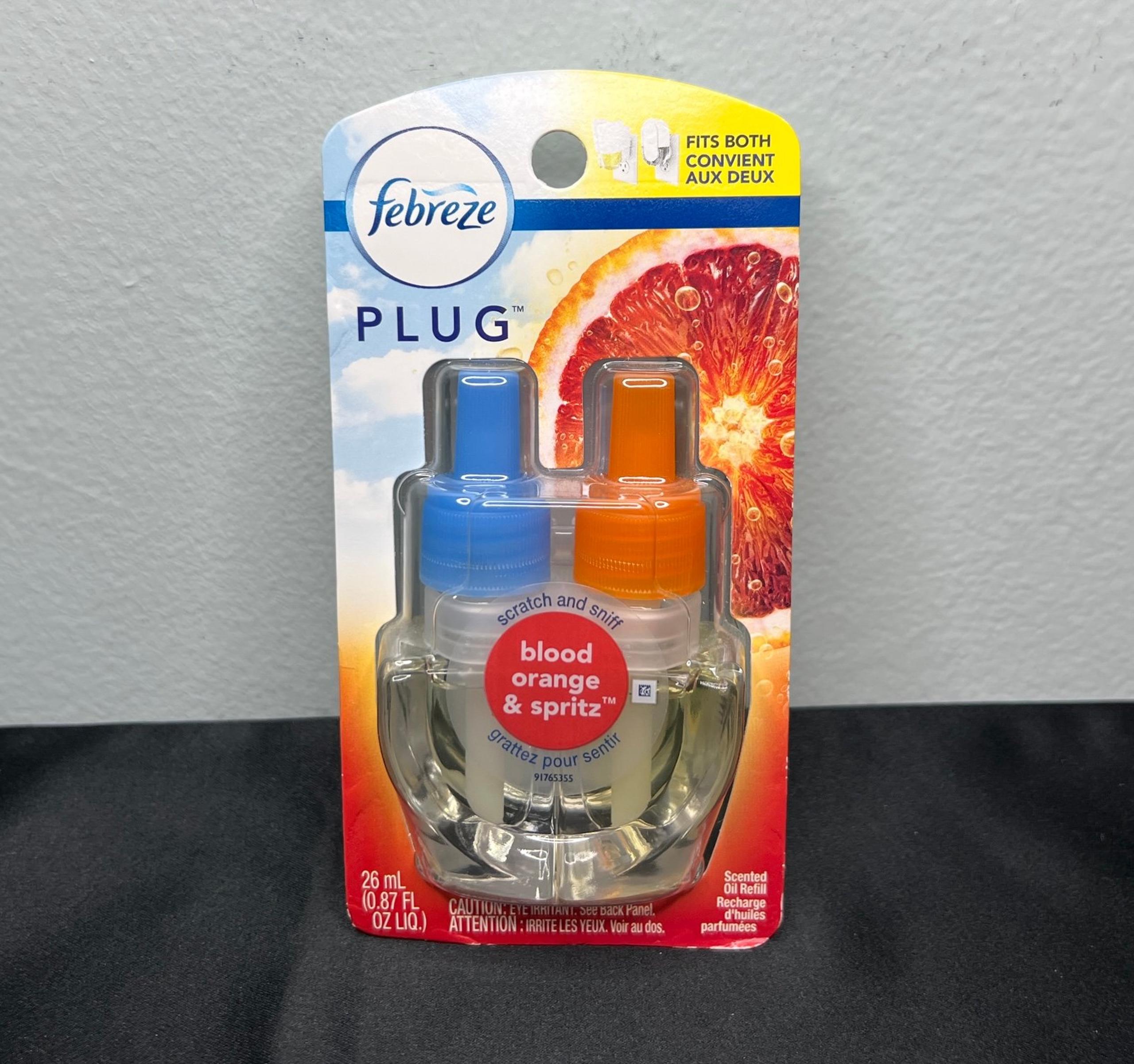 Febreze Blood Orange & Spritz Dual Plug In Scented Oil Refill Lasts 45 Days NEW