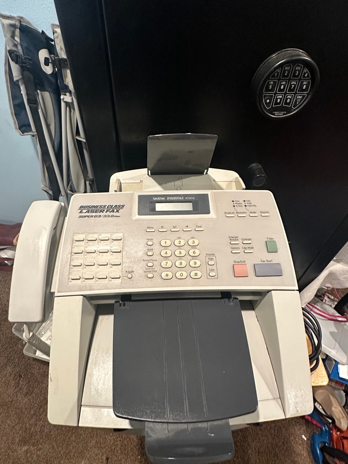 Brother Fax Machine (Tested~Works) Model FAX4100e Work Office Equipment