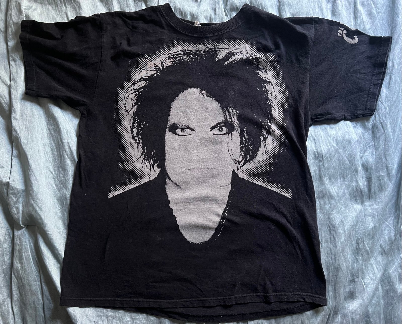 The Cure Robert Smith Large Double Sided Vintage Size L Shirt Post Punk Goth Tee