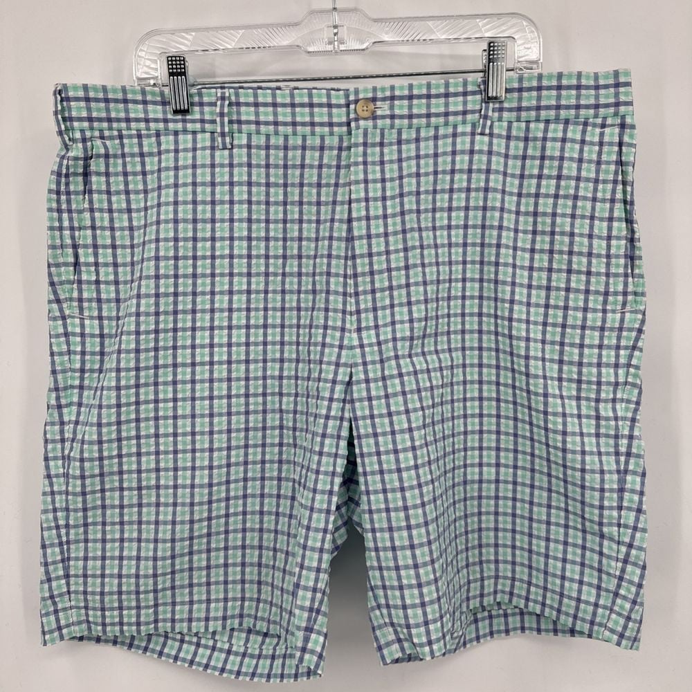 Peter Millar Crown Sport Featherweight Seersucker Short Mens Size 38 NWOT