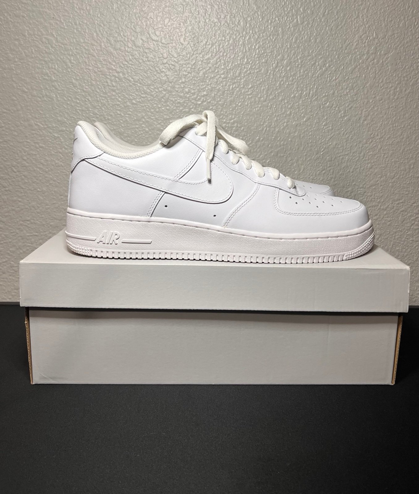 Nike Air Force 1'07 Low TRIPLE WHITE Men Shoes - CW2288-111 - 12.5