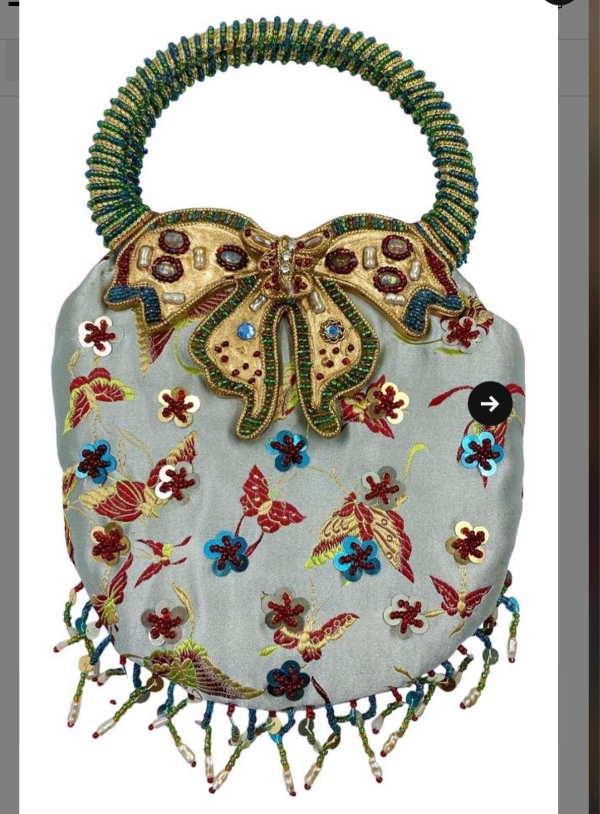 Mary Francis vintage butterfly purse
