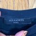 AllSaints Black Solo Check Sweatshirt Size S