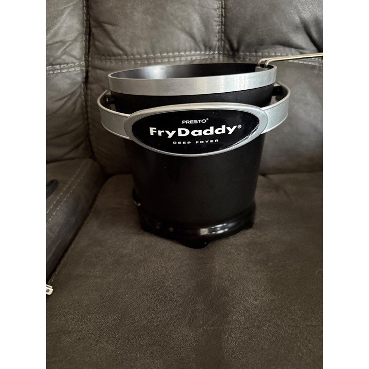 Presto FryDaddy Electric Deep Fryer With Basket - Black & Silver