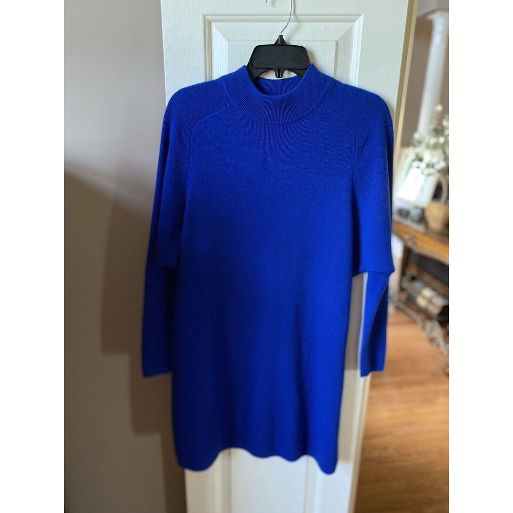Hatch Maternity Belen Merino Wool Sweater Dress Cobalt Blue Size 2