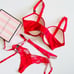 36DD MEDIUM 3PCS Victoria’s Secret red bra set