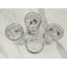 Coca Cola Frosted Tall Glass 6 Christmas Holly Berry 16oz Libbey Tumbler x4