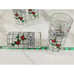 Coca Cola Frosted Tall Glass 6 Christmas Holly Berry 16oz Libbey Tumbler x4