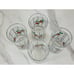 Coca Cola Frosted Tall Glass 6 Christmas Holly Berry 16oz Libbey Tumbler x4