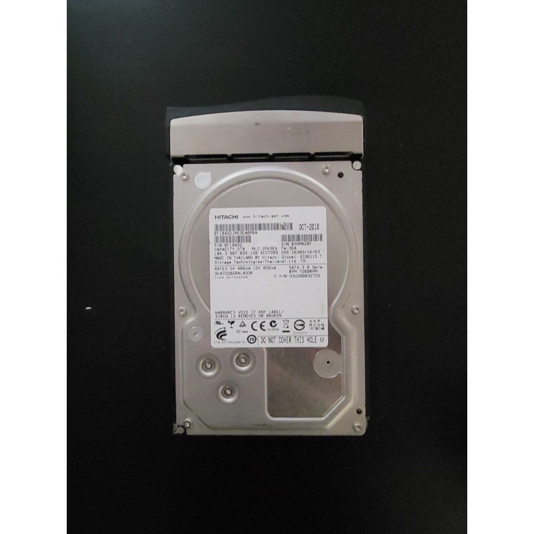 Hitachi HUA722020ALA330 - 2TB 7.2K RPM 32MB Cache SATA 3.5 Hard Drive