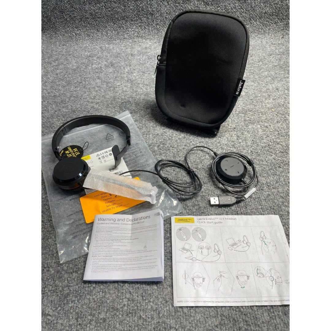 Jabra Evolve 30 II UC USB/3.5mm Stereo Headset (5399-829-309)